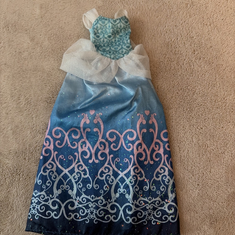 Disney Princess Cinderella Royal‎ Shimmer Doll Replacement  Dress  Barbie B13